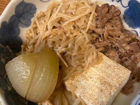 簡単、美味しい肉豆腐